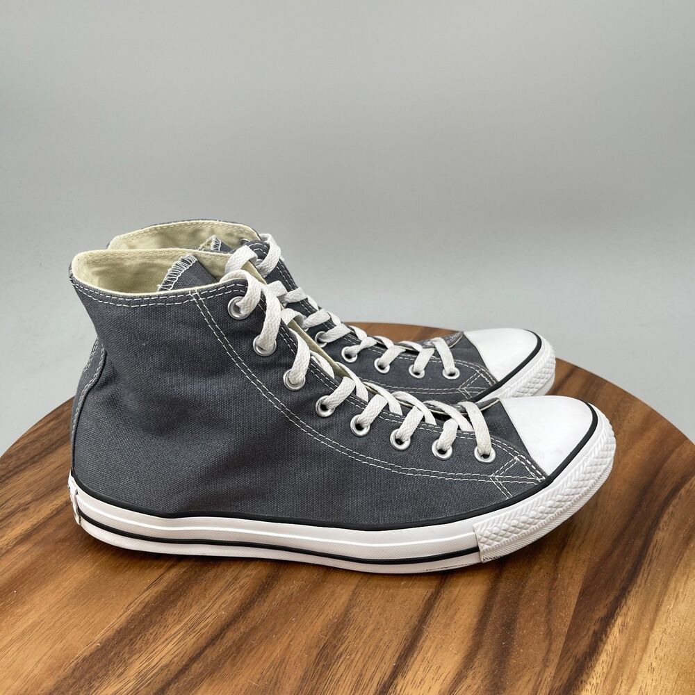 Converse All Star Chuck Taylor Shoes Mens Size 10 Gray Casual Skate Sneakers